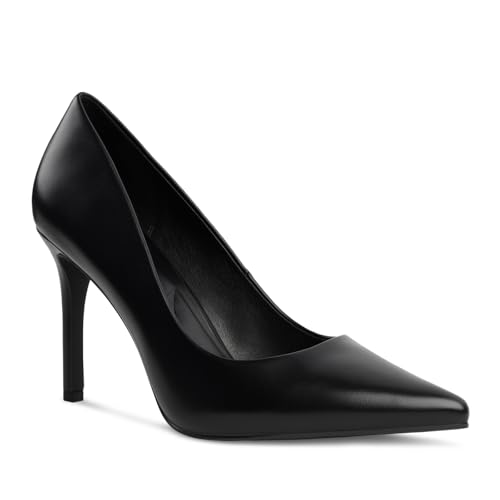 Black Stiletto Heels, Dress Shoes for Women, Pointed Toe High Heels Womens Pumps Comfortable Cushioned Insole Ideal for Prom Party Wedding Size 9