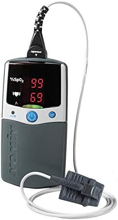 Nonin PalmSat 2500 Handheld Pulse Oximeter with Alarms - Ear Clip Sensor 3ft 8000Q2