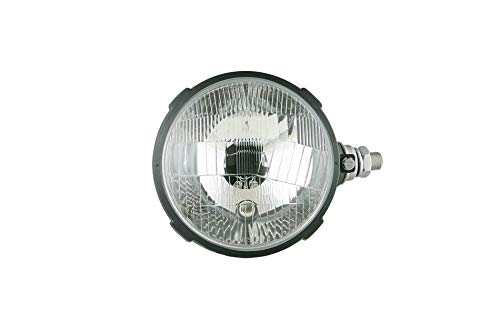 Farol de trator com luz de cruzamento e luz de posição 12 V 24 V Ø 161 R2 direita para Ursus, Zetor, Pronar