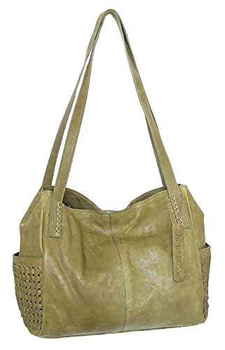 Nino Bossi Handbags Eleonora Satchel (Moss)