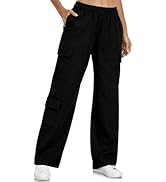 Inno 28" 31" 34" 36" Womens Cargo Sweatpants Y2K Casual Baggy Wide Leg Joggers Cotton Pants Fashi...