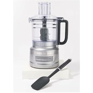 KitchenAid KFP0920QCU 9 Cup 3 Disks 2 Blades & Spatula Food Processor, Contour Silver