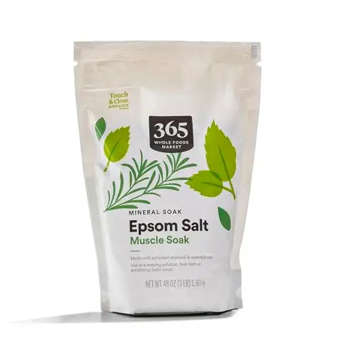 Epsom Salt Muscle Soak, Made with Activated Charcoal & Essential Oils, 48 Ounce