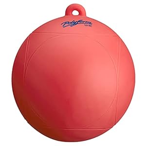 Water Ski Slalom Buoy, Red, 8″ X 8.5″ – Polyform – WS1RED
