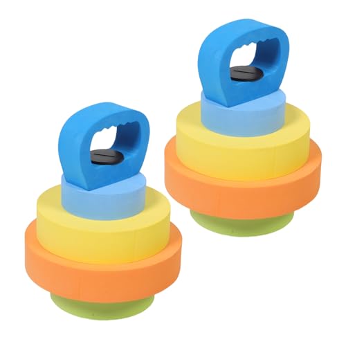 BESPORTBLE 1 Pair Adjustable Eva Water Dumbbells Lightweight Floating Weights for Pool Play for Early Strength Training and Group Games Kindergarten