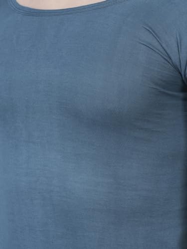Image of Dollar Lehar Men Combed Cotton Round Neck with Sleeve Vest -Colour May Vary