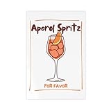 SDKAHKZO Aperol Spritz Kunstdruck, Barwagen, Dekoration, Cocktail-Poster, Leinwand, Wanddekoration, Poster, Zuhause, Bar, Restaurant, Garage, Café, Geschenk, 50 x 75 cm