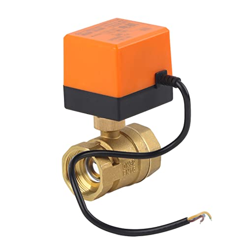 Válvula de Bola Motorizada de 3 Vías 3, de Agua de Control, Aire Acondicionado de Ventilación de Calentamiento, para Sistemas Automatizados