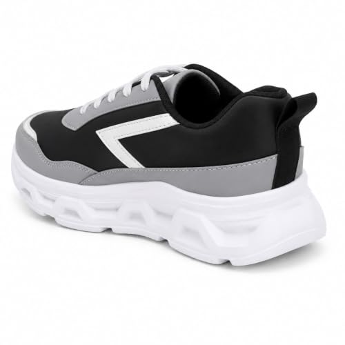 Image of Centrino Sneakers for Men | Lightweight Casual Shoes for Men Stylish | Breathable Mesh Walking Shoes | Cushioned Insole Comfortable Shoe for Man | Durable Sole Footwear|Trendy Lace-Up Shoes for College, Parties & Daily Use (9626)