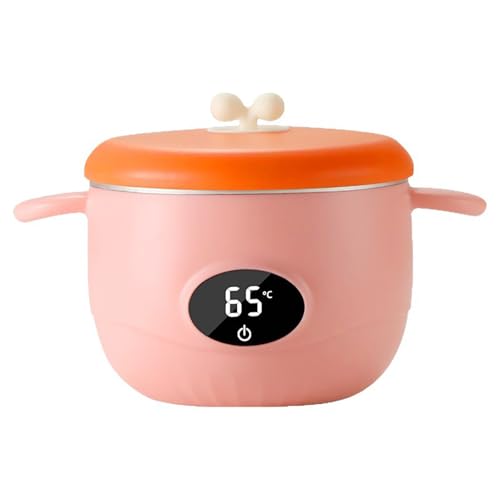 Chauffe Biberon Nomade et Chauffe Plat Bébé – Bol Isotherme en Acier Inoxydable 316, Température Constante 45℃, Portable, Rechargeable USB,...