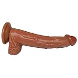 WDSMKL Realistischer Mann, weicher Saugnapf, freihändig, 31,8 cm, WDSMKL