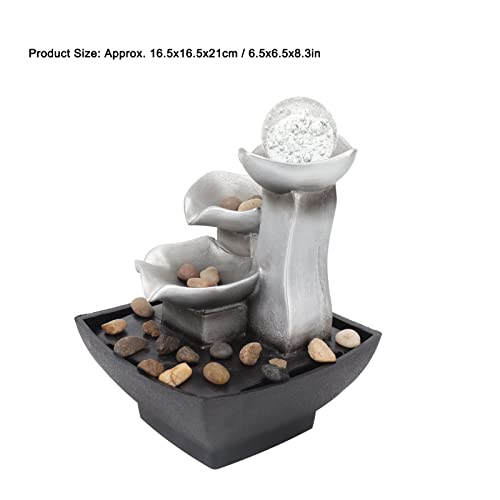 Fonte de água 5V Rockery relaxamento fonte de mesa mini cachoeira para espaços internos cachoeira ág