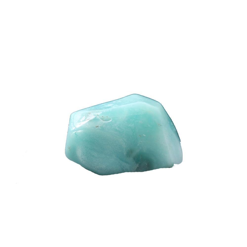 decorazione della stanza Decorazione della casa in pietra di incenso originale con geometria poliedrica di amazzonite naturale, cristallo azzurro cielo(Size:60-70g)