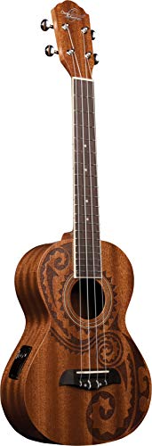 Oscar Schmidt OU2TETAT-A - Ukelele tenor con preamplificador, caoba natural Maori