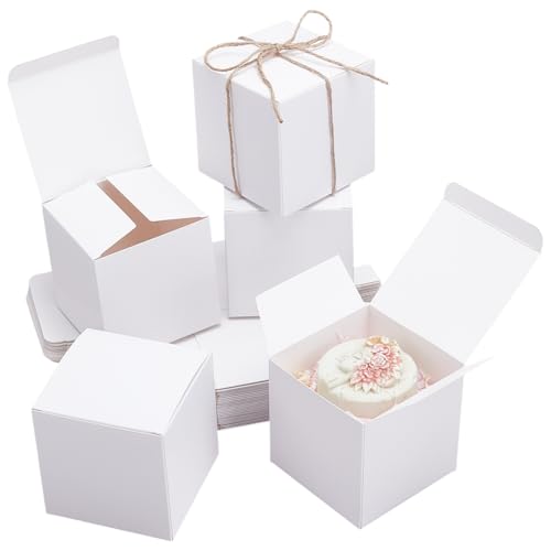 Boîtes cadeaux blanches en carton avec couvercle PH PandaHall 30 pièces