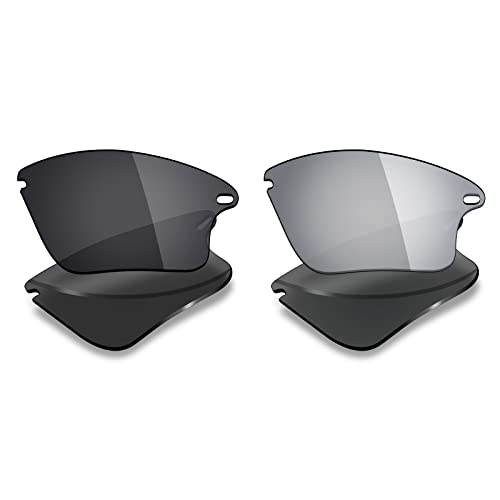 Image of Mryok 2 Pair Polarized Replacement Lenses for Oakley Fast Jacket XL Sunglass - Options