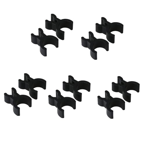 10 clips para bolígrafo de trompeta, soporte para bolígrafo para instrumentos, pequeño portalápices, portalápices para trompeta de plástico, clip para lápiz negro para cuerno para crear música y tomar