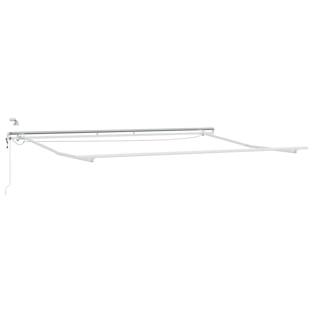 Festnight Store banne Motorisé 4X 3,5m Store banne Aluminium avec LED Intégré Auvent de Terrasse Rétractable aux UV/Vent/Eau pour Patio Balcon-Orange et marron-400 × 350 cm