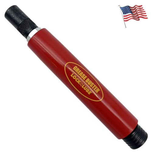 Grease Buster - The Original Made in The USA by LockNLube! Cleans and flushes Out Old Dried Grease from Fittings pins shafts bushings and Joints. Uses penetrating Fluid and Hydraulic Pressure.