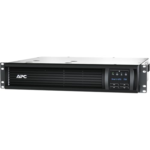 APC Smart-UPS, SMT750RM2UC 2U Rack Back-UPS, 750 VA Backup Battery Power Supply, 6 x NEMA 5-15R, SmartConnect Port, SmartSlot, AVR, LCD Screen Bundled with 16GB USB Storage