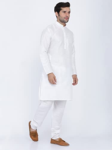 Image of Royal Kurta Men's Silk Blend Kurta & Churidaar Pyjama Set