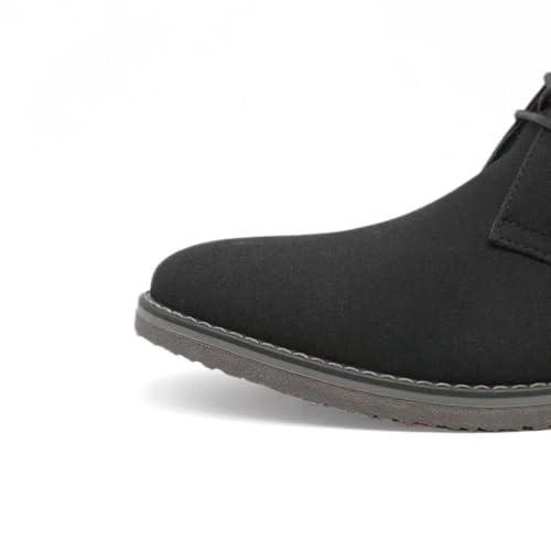 Image of Finishing & Sewing Men's Classic Dress Casual Chukka Boots Lace Up Desert Ankle Boots