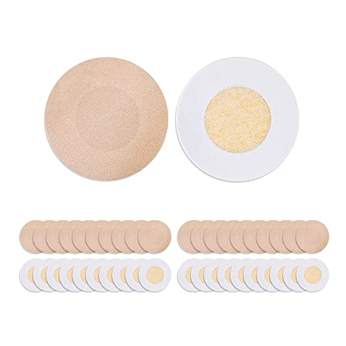 40 Pieces Disposable Nipple Covers for Women, Self-Adhesive, Large Satin Breast Petals Nipple