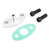 [Compatibilité étendue des turbocompresseurs] Conçu pour s'adapter à une variété de turbos, y compris les turbos t3 t4 t35 t40 t60 t67 t70 et t76.ce kit d'adaptateur polyvalent est la solution parfaite pour mettre à niveau ou remplacer votre système d'alimentation en huile existant sans problèmes de compatibilité.