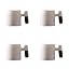 Dicmracy 4.5 Oz Gradient Pink Ceramic Espresso Cups - No Handle Mini Coffee & Tea Set (Set Of 4)