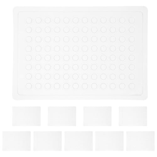TOMETURE 10 Placas de Cultivo Celular de Laboratorio de 96 Pocillos Tipo U, Bandejas de Cultivo Plástico para Tejidos, Herramientas de Laboratorio Versátiles para Experimentos Científicos