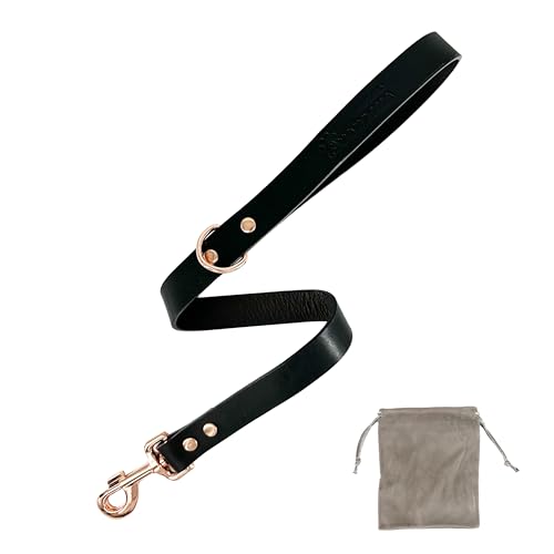 Guinzaglio per cani, pelle pieno fiore, realizzato a mano in Spagna, per cani di piccola, media e grande taglia.