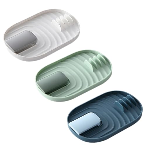 SOLUSTRE 3pcs Spatula Holder Rack Kitchen Storage Organizer for Cooking Utensils Design for Easy Access for Spatulas and Spoons Random Color