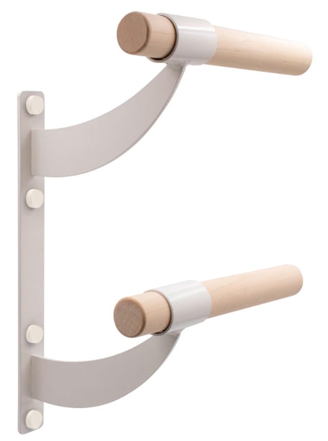 VITA Barre Wall-Mounted Double Ballet Barre, Odette, Wood | Fixed Height, Made in USA, Home, Studio or Gym Exercise Equipment for Kids & Adults |