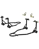 Motorcycle Stand Lift 900LBS Capacity Front Rear Wheels Lift with U+L Adjustable Swingarm Spool for Maintenance and Repairs