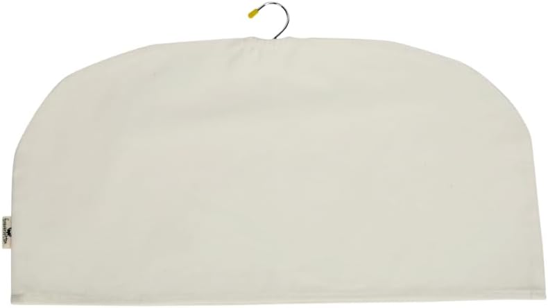 Shoulder Covers for Clothes - Breathable Garment Dust Covers Protectors for Suit, Coats, Jackets, Dress Closet Storage (Off-White, Set of 10)