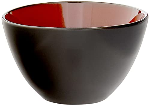 Gibson Elite 109537.16R Gibson Soho Lounge Round Reactive Glaze Dinnerware Set, Stoneware, Red