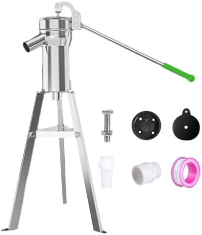 Stainless Steel Emergency Manual Water Well Hand Pump Kit - Durable Pitcher Pump for Efficient Water Drainage & Irrigation (58cm/22.8") - Ideal for Outdoor & Survival Use
