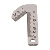 Messschieber aus Edelstahl für genaue Messung von Fasenwinkeln in der Glasverarbeitung und -herstellung (45° klein)