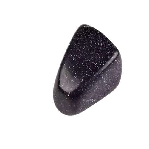 Erliway Blue Goldstone Healing Crystal Stones, 1.25-2.0" Large Reiki Healing Gemstones Natural Blue Sandstone Tumbled Polished Stones for Energy Witchcraft Therapy Meditation