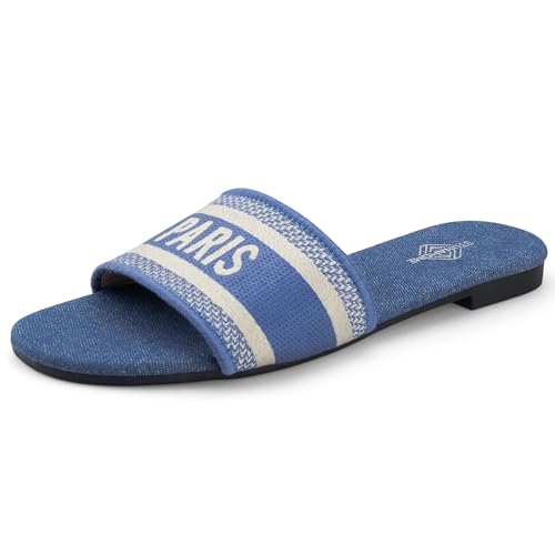 Image of STUNAHOME Summer Flat Sandals for Women Fashion slide Sandals Womens