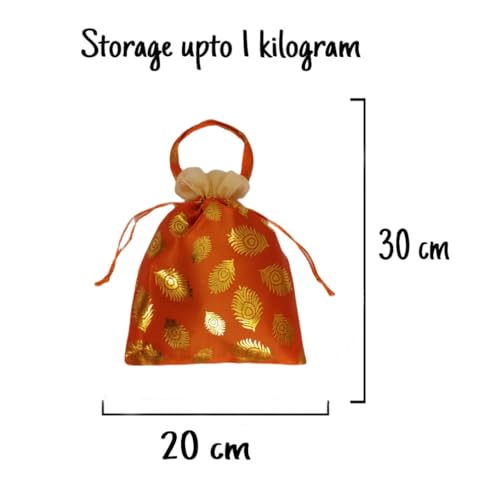 Image of VIG Enterprises Silky And Shiny Potli Batwa Bags /Thamboolam Bags For Wedding Party Return Gifts Party Gifts For Guest-