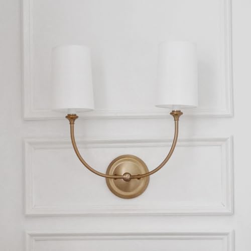 Image of Crystorama Libby Langdon Sylvan 2 Light Vibrant Gold Bathroom Vanity
