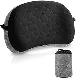 Camping Pillow, Ultralight Pillow with Removable Cover, Travel Pillow with Storage Bag, Upgrade Comfortable Ergonomic Air Pillow for Neck Support-Soft Pillow