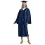 Navy Shiny Cap and Gown