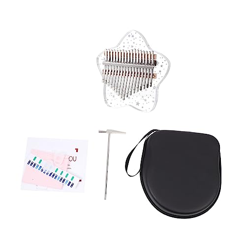 HANABASS 1 Set Musical Instrument Key Transparent Thumb Piano for Ergonomic Design Durable Easy to Play for Beginners and Music Exploration