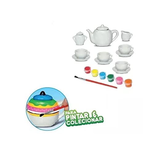 Kit de Chá Cerâmica Art e Craft Multicor Zoop Toys