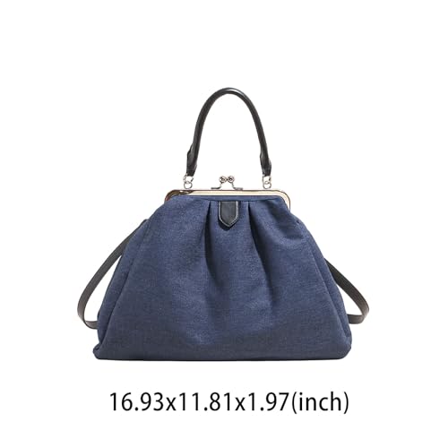 Bolso Tote Grande con Cierre de Broche miniatura 6