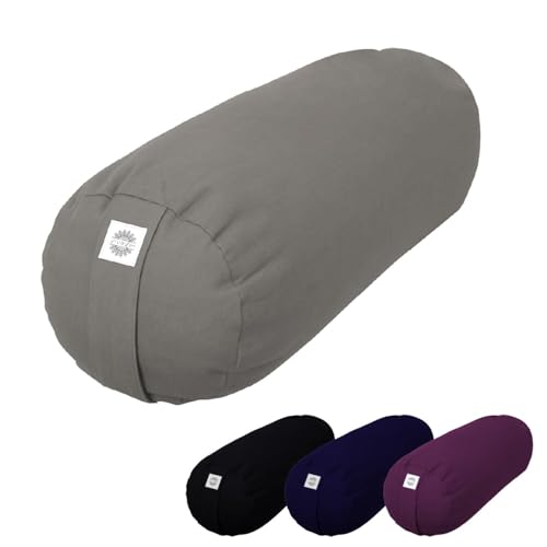 Rouleau de méditation Vivezen pour soulager le dos traversin de yoga 24 x 64 cm