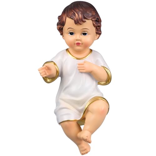 Alipis 1stück Saint Statue Aus Resin Religiöse Jesuskind Figur Für Wohnkultur Und Kirchenverzierung Hochwertige Handwerkskunst Für Katholiken Und Christen