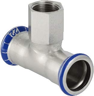 Preisvergleich Produktbild 'Geberit Mapress Edelstahl Te wie weiblich Durchmesser 35 mm 3 / 4 Edelstahl